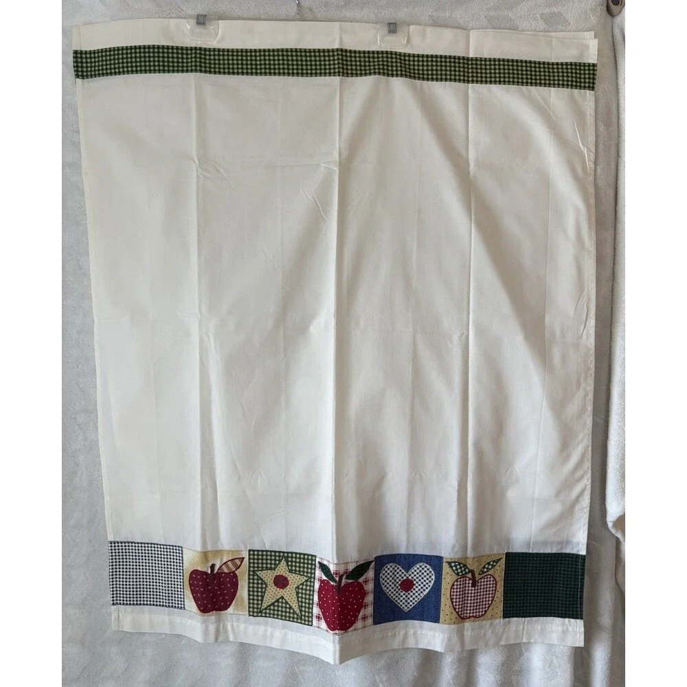 Country Patchwork Curtain Panels - 2 Panels